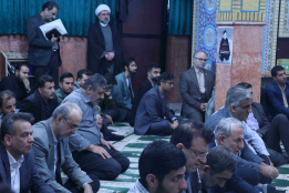 مراسم یادبود شهادت رئیس جمهور و هیئت همراه در مسجدالنبی(ص) دانشگاه علوم پزشکی شهیدبهشتی