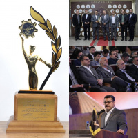 اعطای تندیس «مدیران پیشرو در کیفیت و رهبری سازمانی» به سرپرست جهاددانشگاهی علوم پزشکی شهیدبهشتی